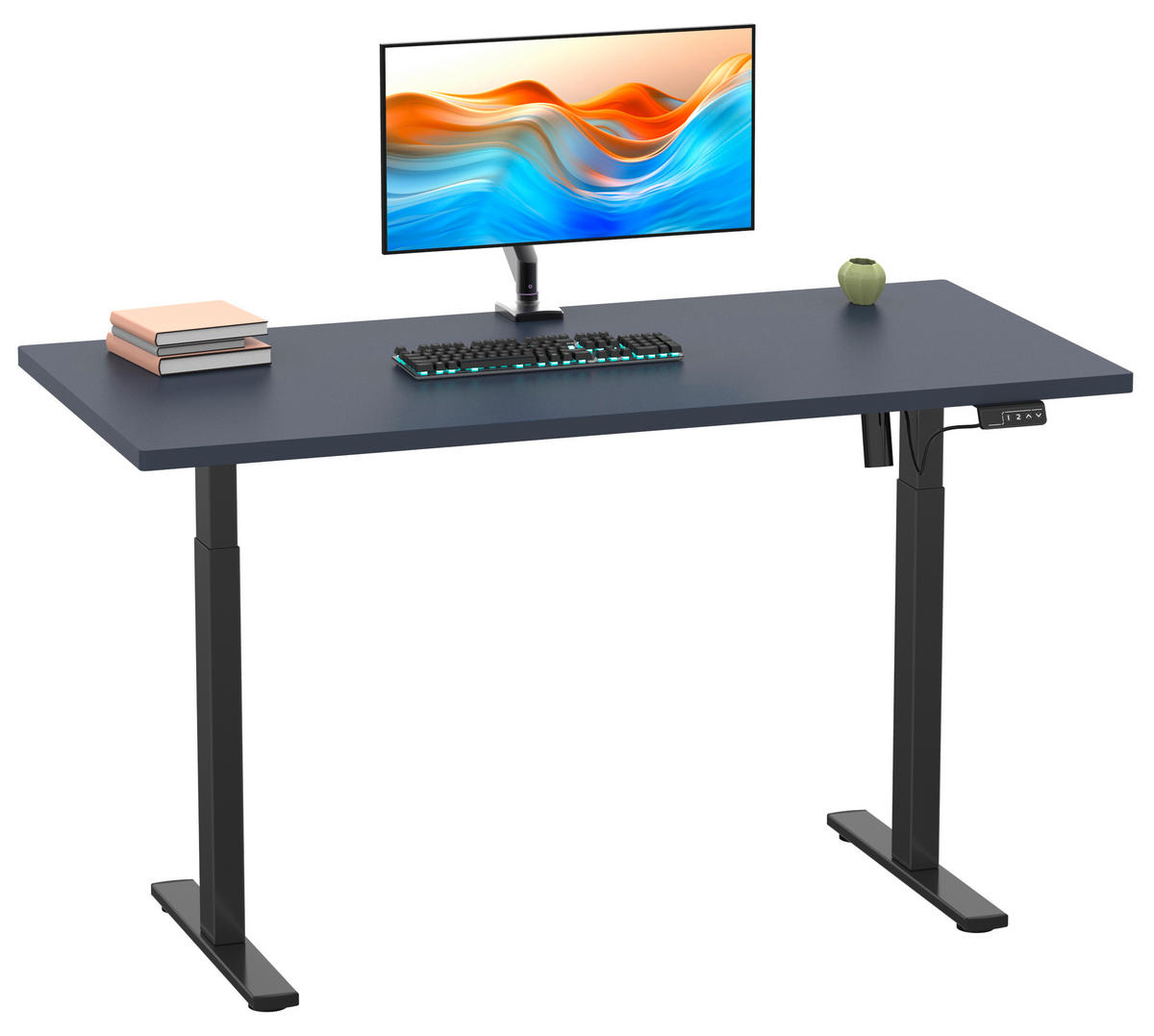 SKRIVBORD 110/50/71 cm  i antracit, svart  - silver/svart, Design, metall/trämaterial (110/50/71cm) - MID.YOU