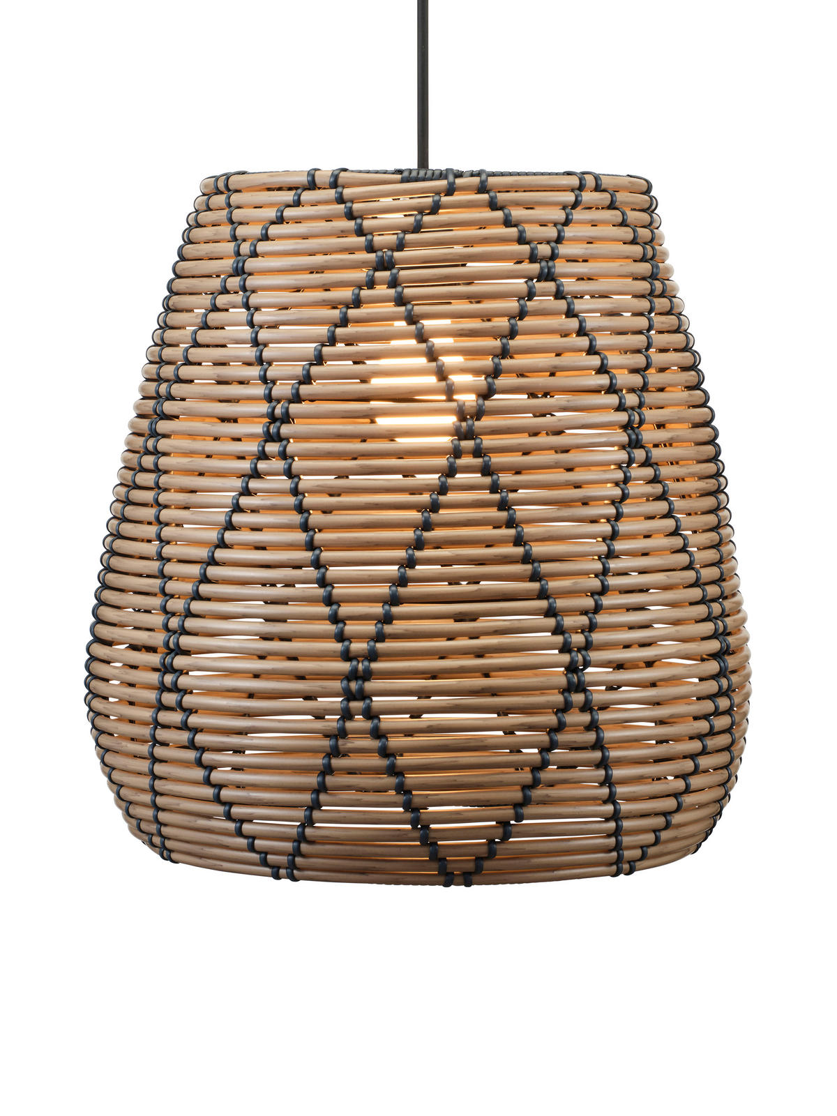 HÄNGLAMPA UTOMHUS Lollo 38/25 cm  - Natur, plast (38/25cm)