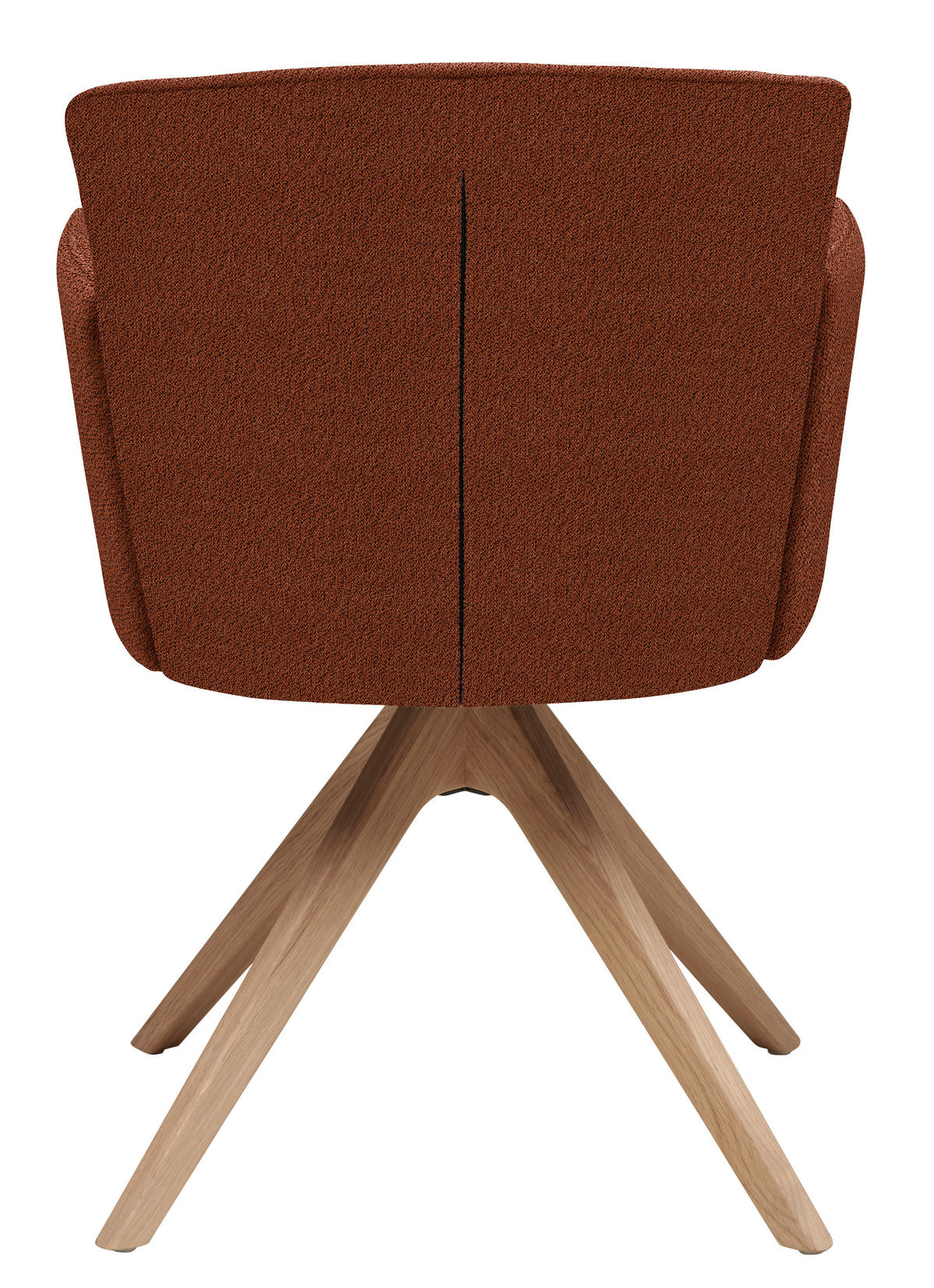 ARMLEHNSTUHL in Holz, Textil Rostfarben, Wildeiche  - Wildeiche/Rostfarben, Design, Holz/Textil (58/83/62cm) - Venjakob