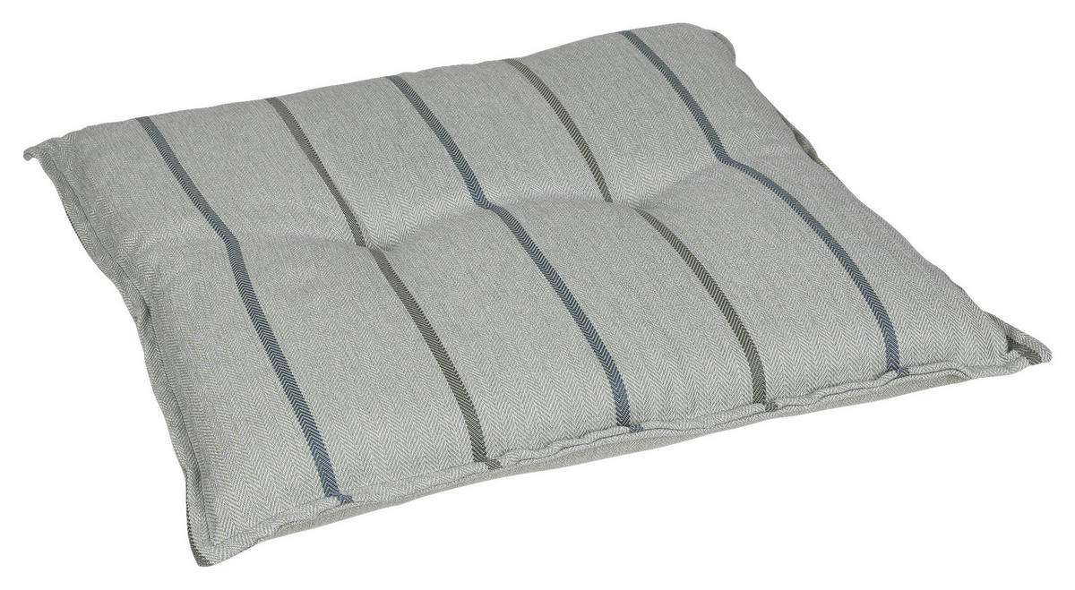 HOCKER-/WENDEAUFLAGE  - Salbeigrün, Design, Textil (50/7/50cm)