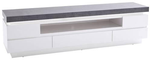 LOWBOARD  in 175/48/40 cm  - Dunkelgrau/Weiß, Design, Holzwerkstoff (175/48/40cm)