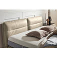 BOXSPRINGBETT  in Beige  - Beige/Schwarz, Design, Textil/Metall (200cm) - Johann Jakob