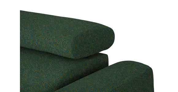 ECKSOFA in Struktur Grün 205/280 cm - Schwarz/Grün, Design, Textil/Metall (205/280cm) - Xora