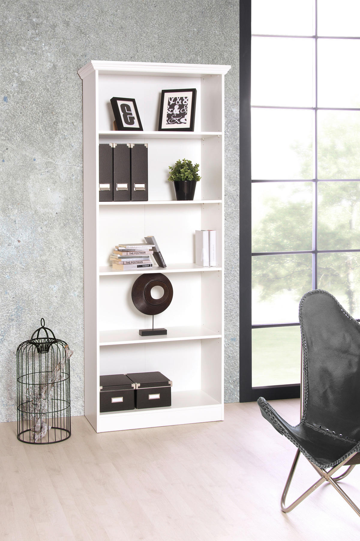 REGAL bijela  drvni materijal  - bijela, Lifestyle, drvni materijal (80/200/35cm) - Landscape