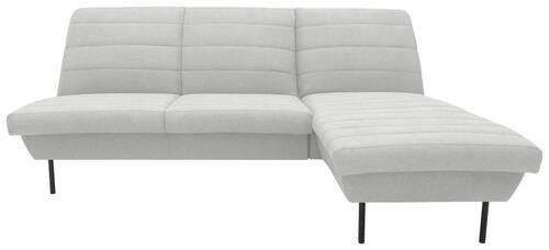 ECKSOFA Looks IX Silberfarben Webstoff  - Silberfarben/Schwarz, Design, Textil/Metall (214/168cm) - LOOKS by W.Joop