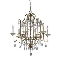 KRONLEUCHTER 66.7/85 cm   - Silberfarben, Basics, Glas/Metall (66.7/85cm) - Elstead Lighting