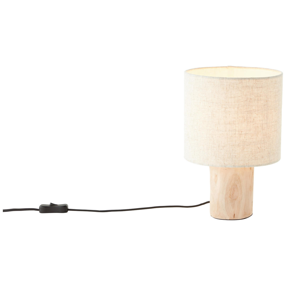 TISCHLEUCHTE - Naturfarben, Natur, Holz/Textil (20/30cm) - Brilliant