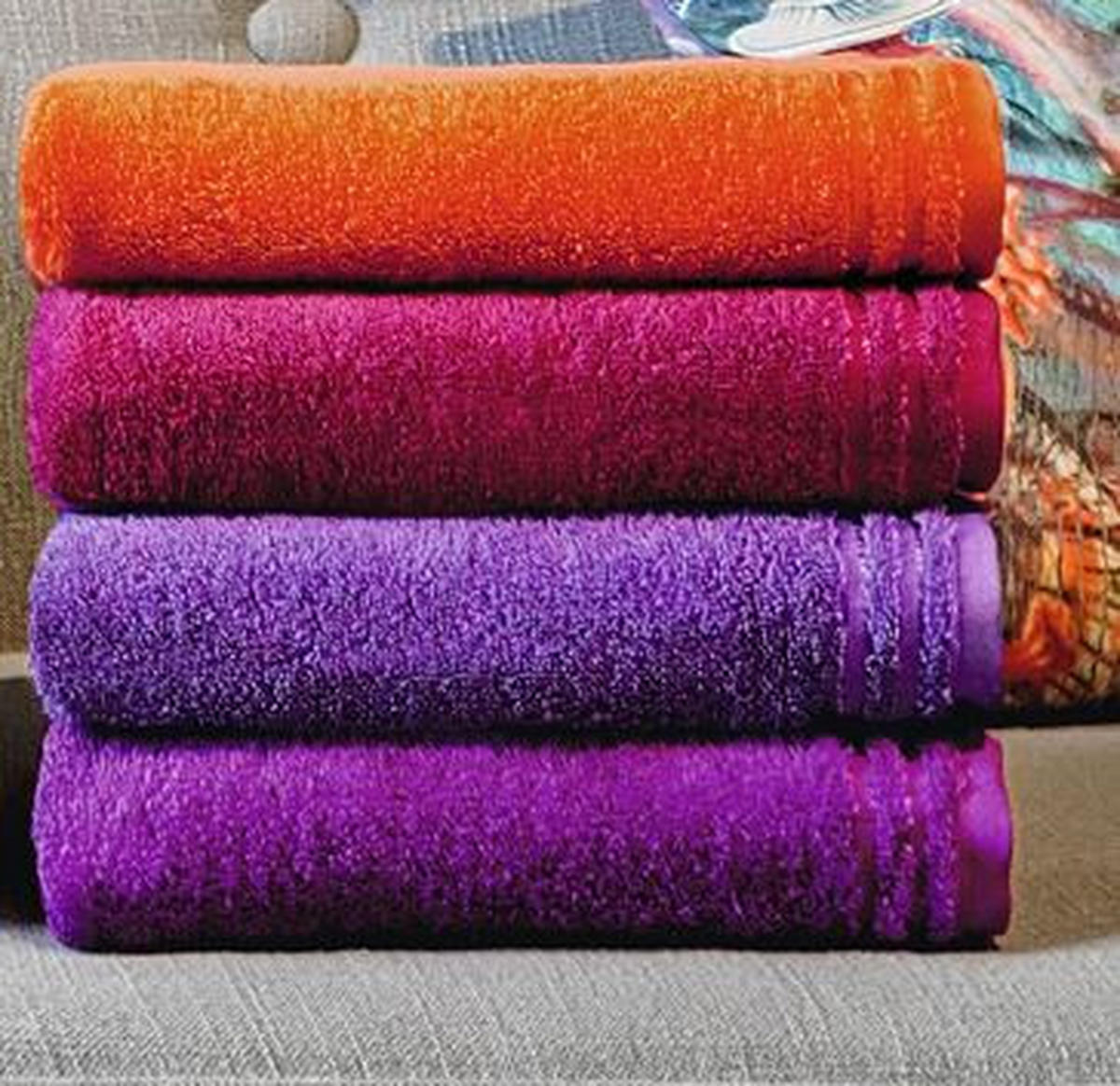 OSUŠKA DO SPRCHY, 67/140 cm, oranžová - oranžová, Basics, textil (67/140cm) - Vossen