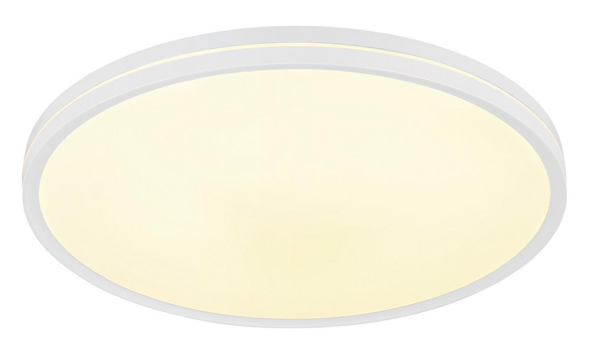 STROPNA LED-SVETILKA  Dwain   2700-6500 K 230 V  - bela, Design, umetna masa (37/7cm) - Globo