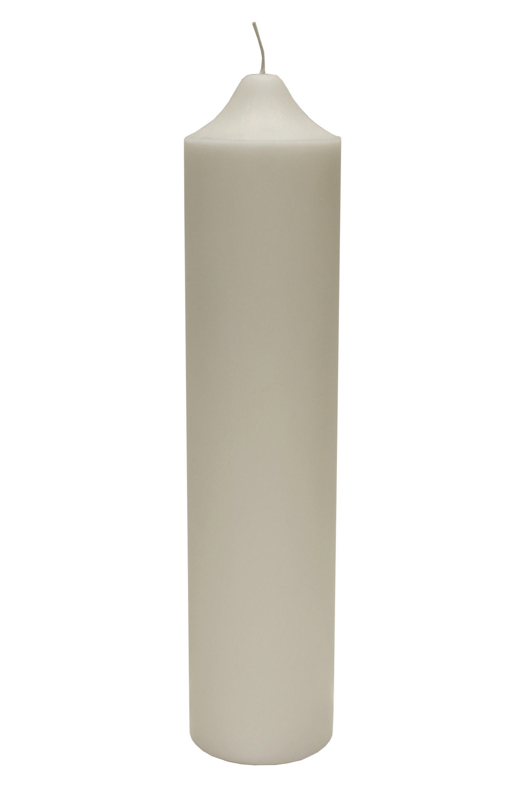 STUMPENKERZE 10/45 cm  - Weiß, Basics, Naturmaterialien (10/45cm) - Ambia Home