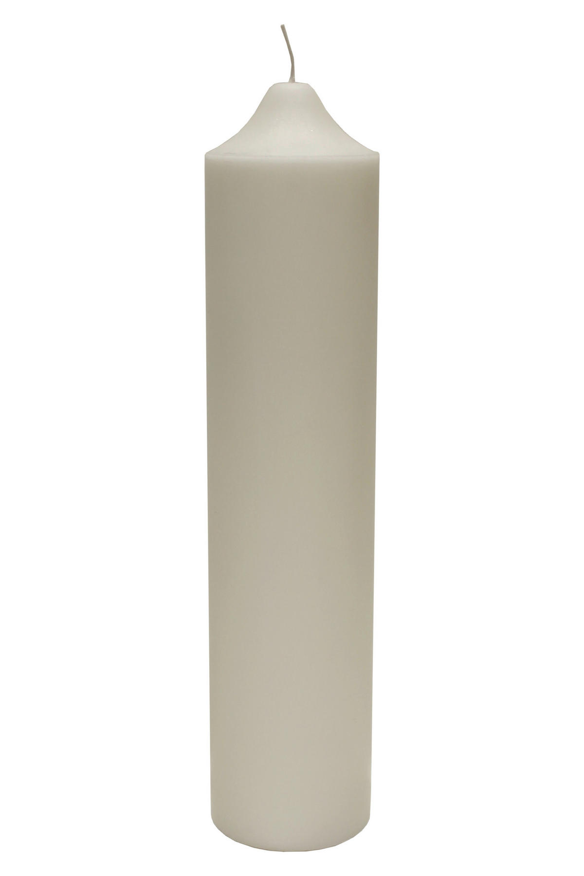 STUMPENKERZE 10/45 cm  - Weiss, Basics, Naturmaterialien (10/45cm) - Ambia Home