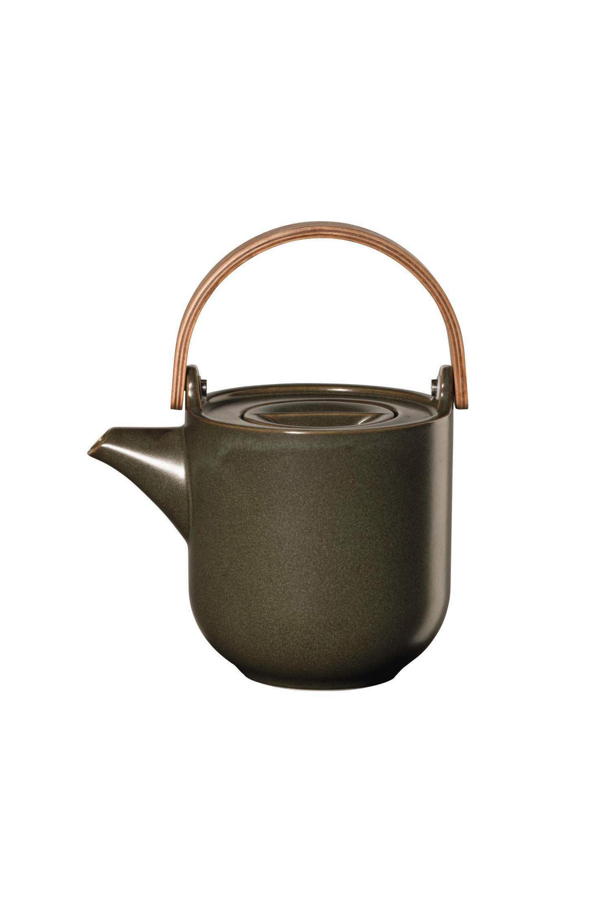 TEEKANNE COPPA NORI  - Dunkelgrün, Design, Holz/Keramik (14,5/10,7/12cm) - ASA