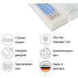 TASCHENFEDERKERNMATRATZE Höhe ca. 22 cm  - Weiß, Basics, Textil (100/200cm) - Xora