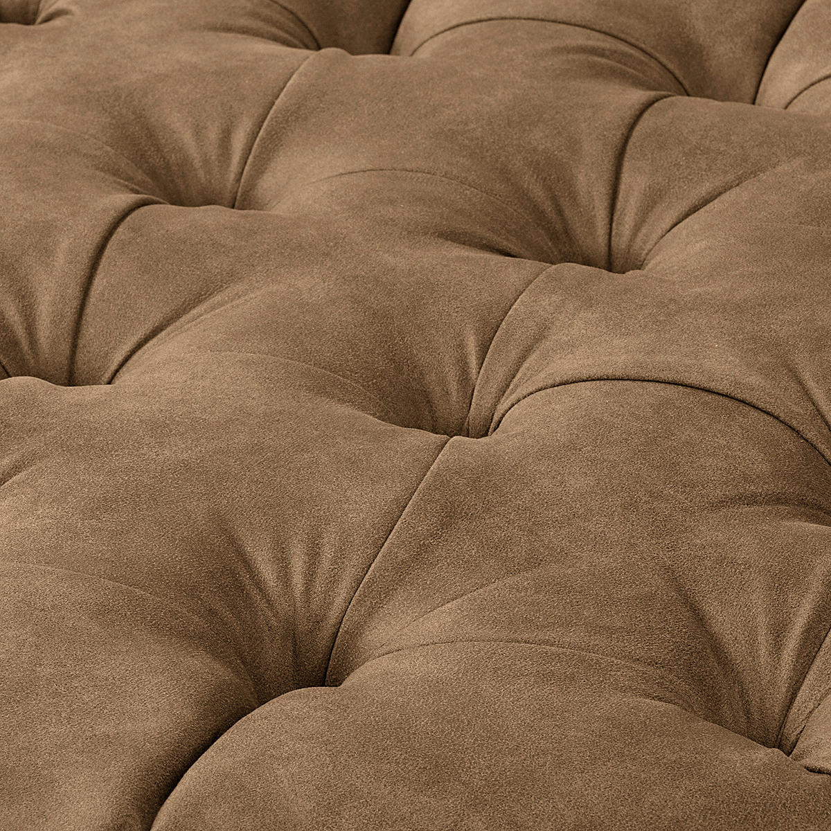 HOCKER Textil Braun  - Braun, Design, Holz/Textil (80/45/80cm) - Livetastic