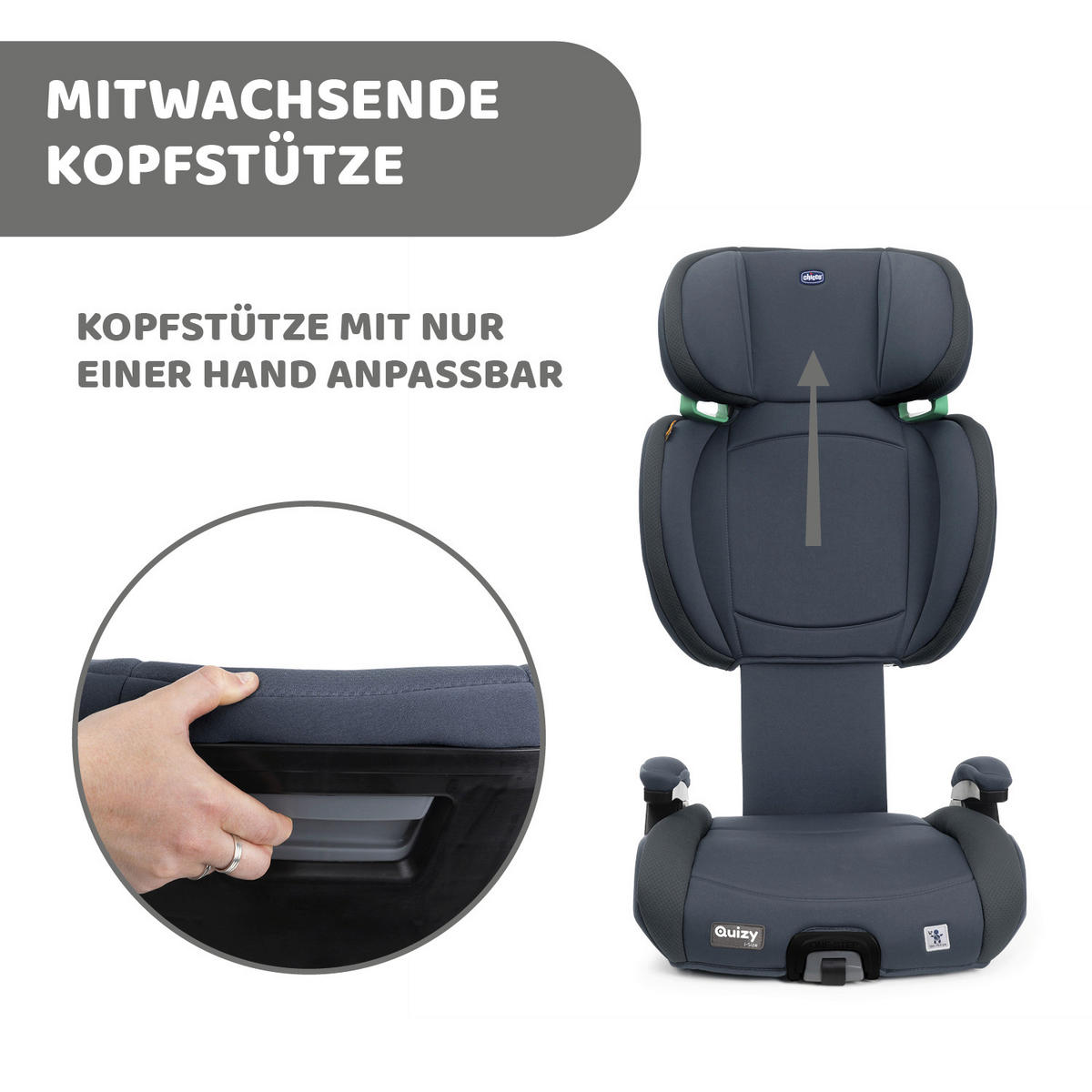 KINDERAUTOSITZ   - Graublau/Dunkelgrau, Basics (44/64/88/40cm) - Chicco