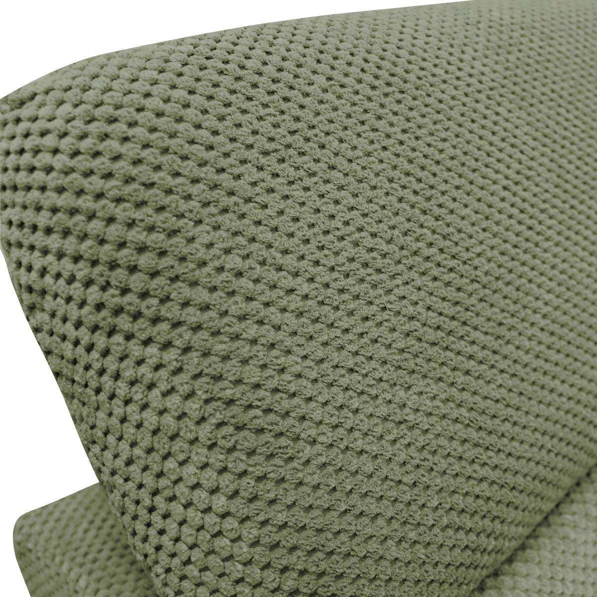 ECKSOFA OMEGA Grün Chenille Zierkissen, Bettkasten  - Schwarz/Grün, Design, Textil/Metall (186/280cm) - MID.YOU