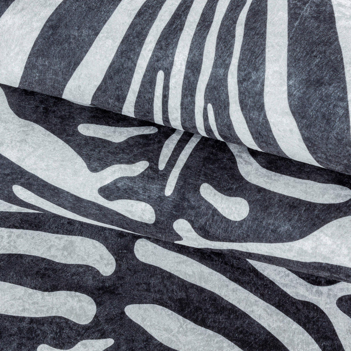 FELLTEPPICH 150/200 cm Etosha Schwarz, Weiß  - Schwarz/Weiß, Design, Leder/Textil (150/200cm) - Novel