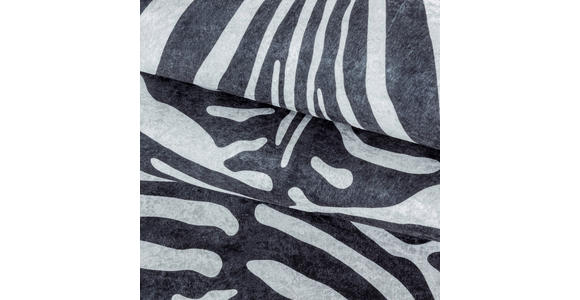 FELLTEPPICH 100/135 cm Etosha - Schwarz/Weiß, Design, Leder/Textil (100/135cm) - Novel