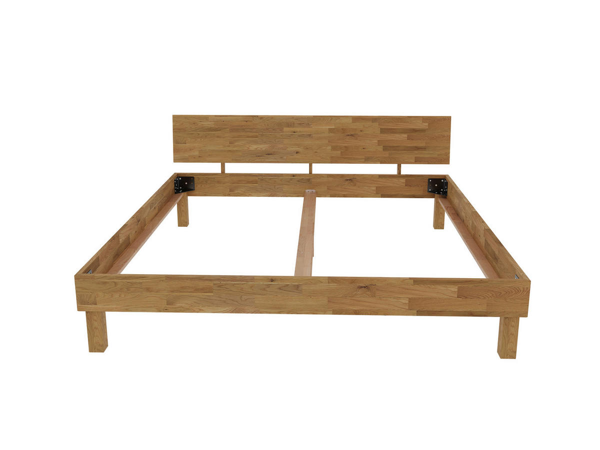 BETT 200/200 cm  in Wildeiche  - Wildeiche, MODERN, Holz (200/200cm) - MID.YOU