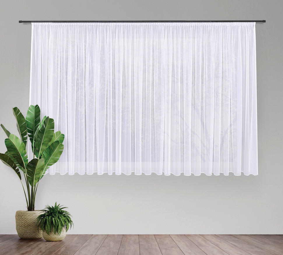 FERTIGSTORE  transparent  600/150 cm   - Weiß, Basics, Textil (600/150cm)