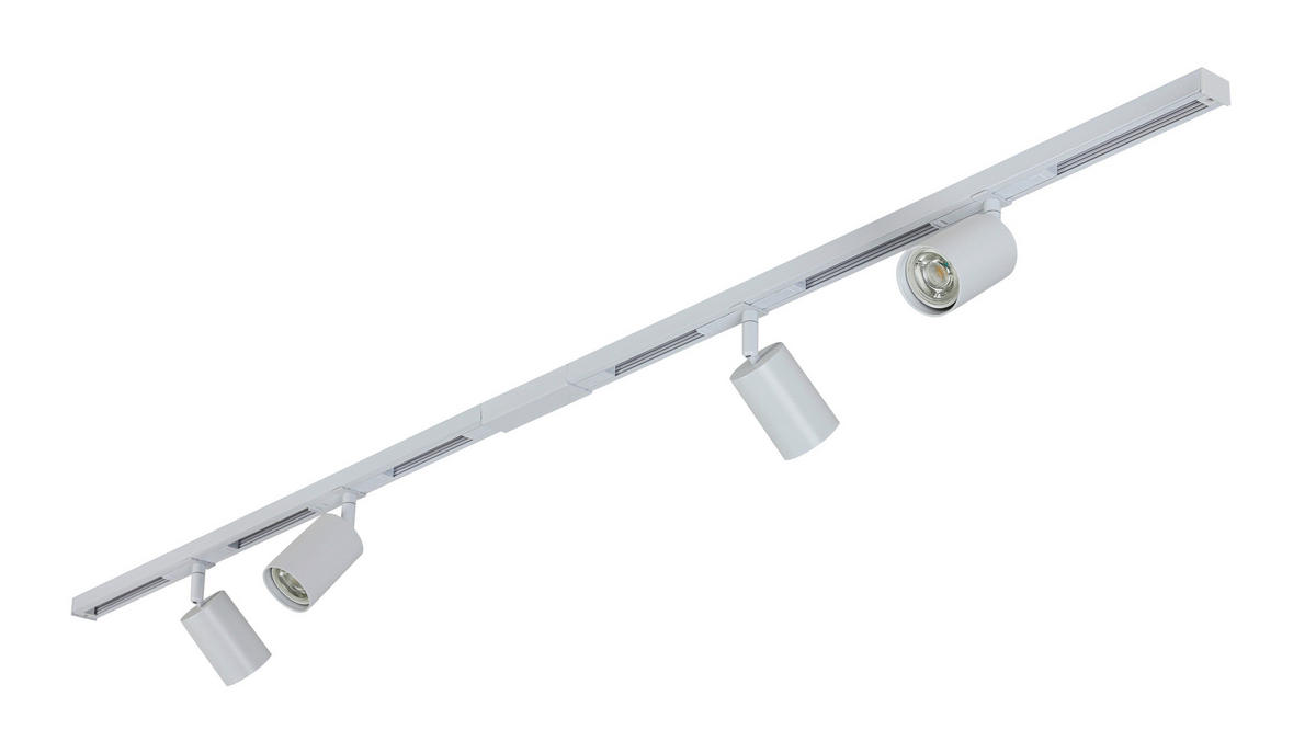 SCHIENENSYSTEM 120/5,5/14 cm  - Weiß, Trend, Kunststoff/Metall (120/5,5/14cm) - Collett's Monde