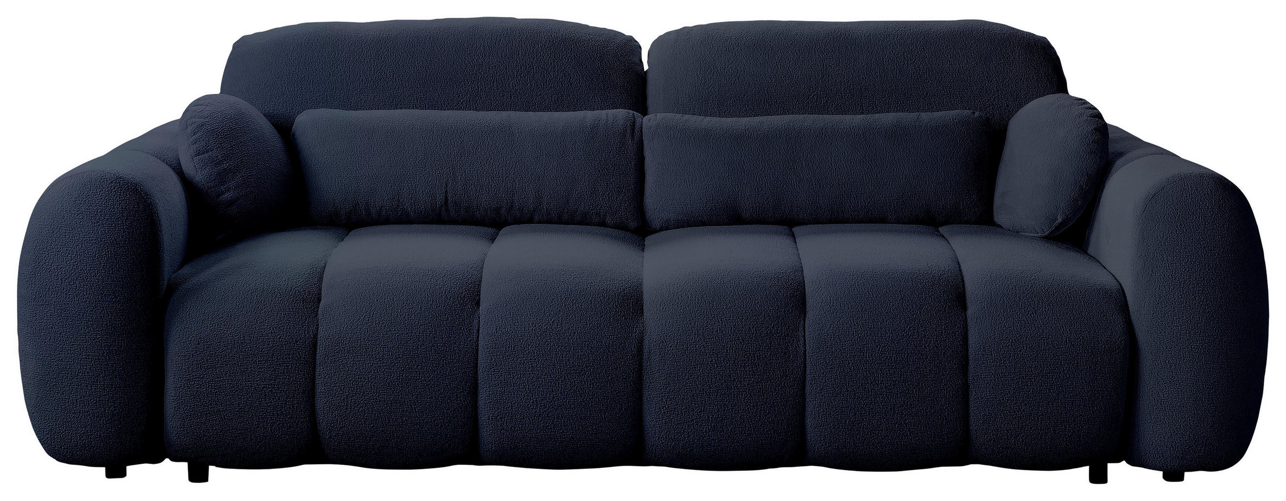 SCHLAFSOFA  mit Webstoff Dunkelblau  - Schwarz/Dunkelblau, KONVENTIONELL, Kunststoff/Textil (262/93/117cm) - Carryhome