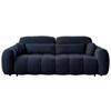SCHLAFSOFA  in Webstoff Dunkelblau  - Schwarz/Dunkelblau, KONVENTIONELL, Kunststoff/Textil (262/93/117cm) - Carryhome