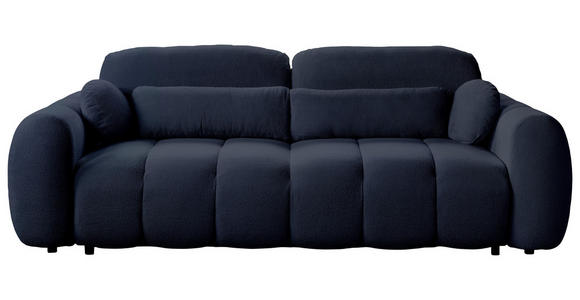 SCHLAFSOFA Webstoff Dunkelblau  - Schwarz/Dunkelblau, KONVENTIONELL, Kunststoff/Textil (262/93/117cm) - Carryhome