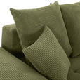 BIGSOFA  in Cord Olivgrün  - Eichefarben/Olivgrün, KONVENTIONELL, Holz/Textil (270/72/109cm) - Carryhome