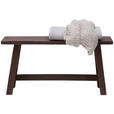 SITZBANK 90/45/25 cm Braun Mahagoni massiv  - Braun, Trend, Holz (90/45/25cm) - Landscape