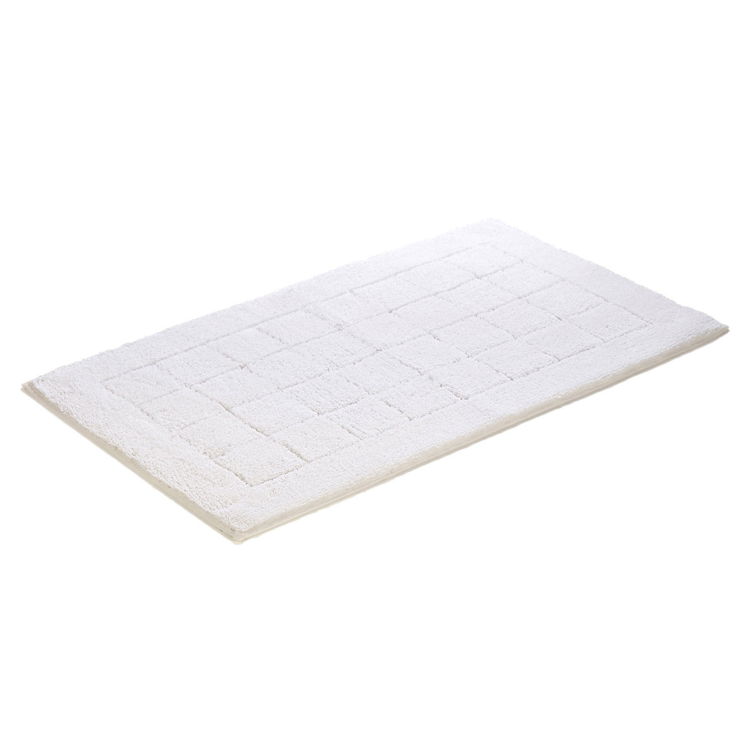 KUPATILSKA PROSTIRKA EXCLUSIVE  bela 60/100 cm  - bela, Konvencionalno, tekstil/plastika (60/100cm) - Vossen