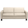 SCHLAFSOFA in Textil, Leder Beige  - Beige/Schwarz, Konventionell, Leder/Textil (190/87/100cm) - Celina Home