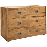 KOMMODE 105/71/46 cm  in Eichefarben  - Dunkelgrau/Eichefarben, Design, Holz/Metall (105/71/46cm) - Hasena