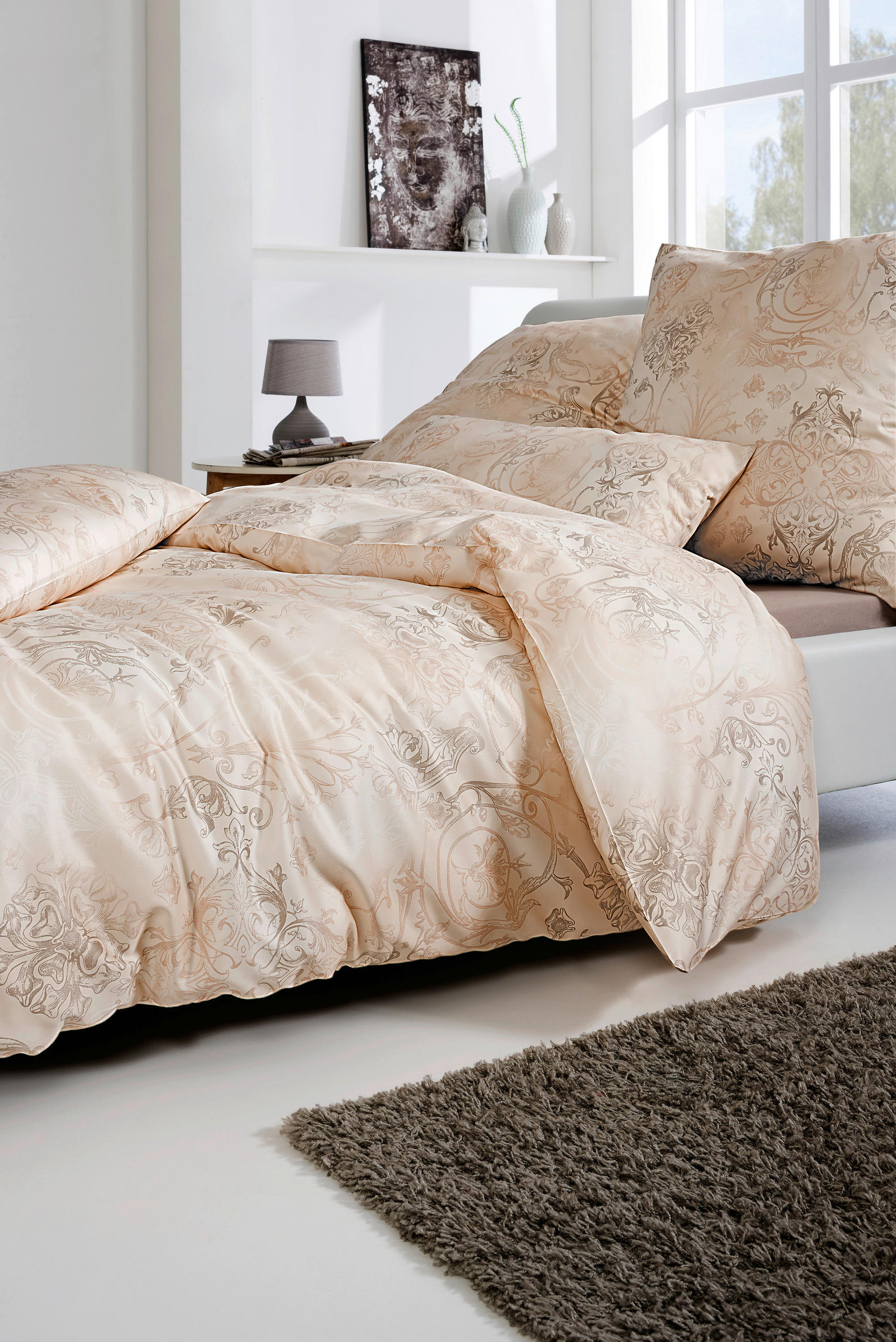 BETTWÄSCHE Jersey 140/200 cm  - Sandfarben, LIFESTYLE, Textil (140/200cm) - Estella