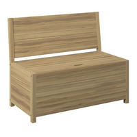 GARTENBANK 120/90/58 cm  in Akaziefarben  - Akaziefarben, ROMANTIK / LANDHAUS, Holz (120/90/58cm) - Ambia Garden