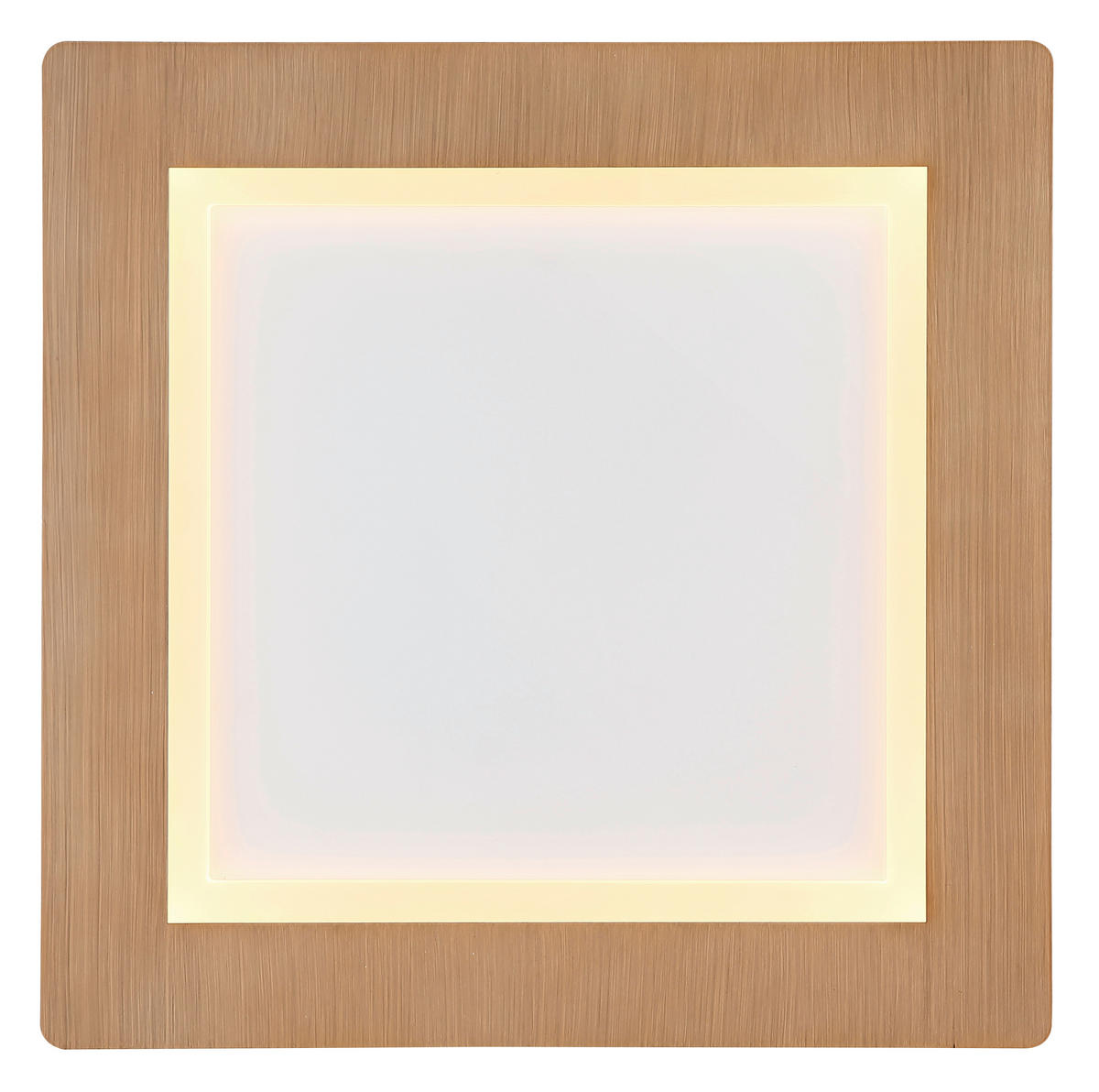 LED-DECKENLEUCHTE 40/40/5 cm   - Opal/Weiß, Basics, Kunststoff/Metall (40/40/5cm) - Globo