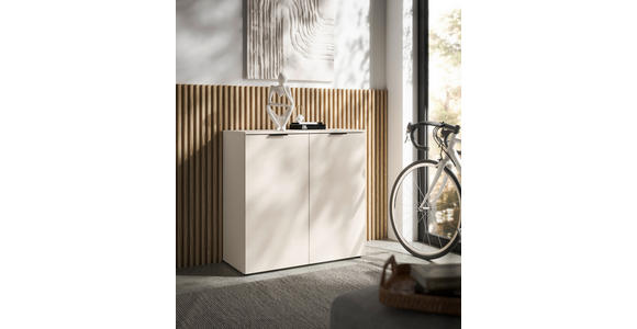 KOMMODE in 90/90/40 cm - Kaschmir/Schwarz, Basics, Holzwerkstoff/Kunststoff (90/90/40cm) - Carryhome