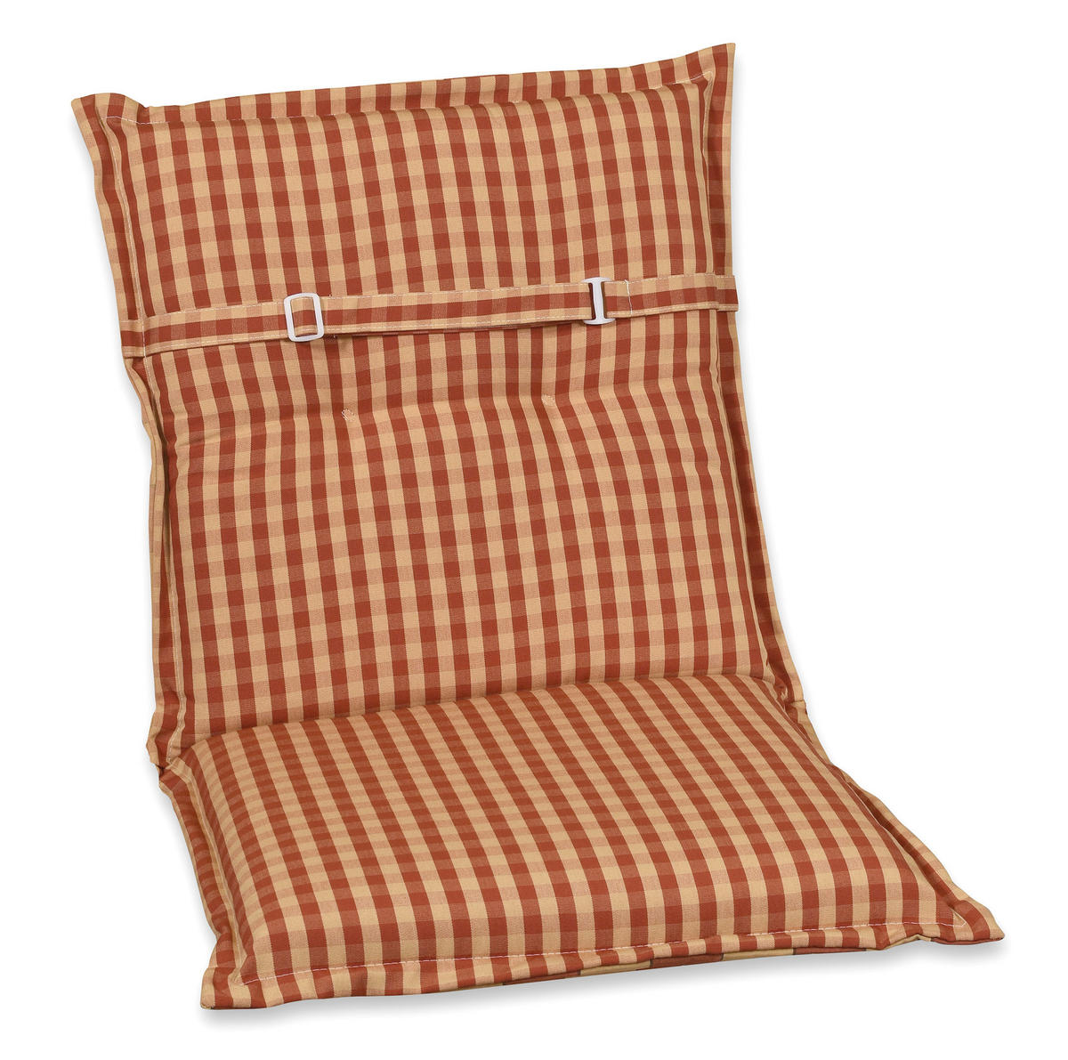 SESSELAUFLAGE in Rot, Beige Karo  - Beige/Rot, Basics, Textil (50/9/100cm)