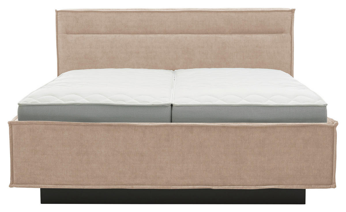 POLSTERBETT gepolstertes Kopfteil, Bettkasten, Lattenroste, Matratzen 180/200 cm  in Beige  - Schieferfarben/Beige, Design, Textil (180/200cm) - Musterring