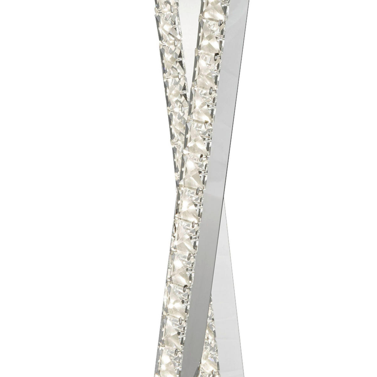 LED-TISCHLEUCHTE Clover 10/16/56 cm   - Chromfarben, Design, Glas/Metall (10/16/56cm) - Searchlight