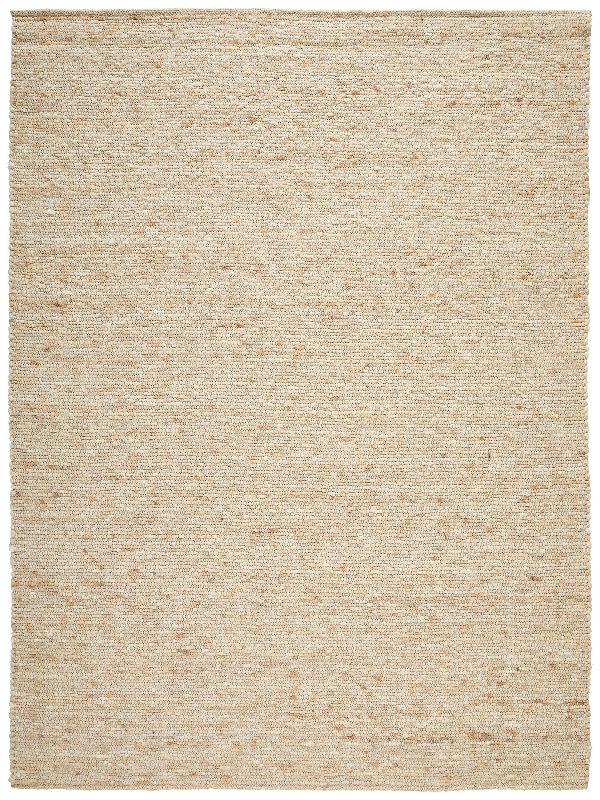 Linea Natura Handwebteppich Vieste Hellbraun 70x130 cm