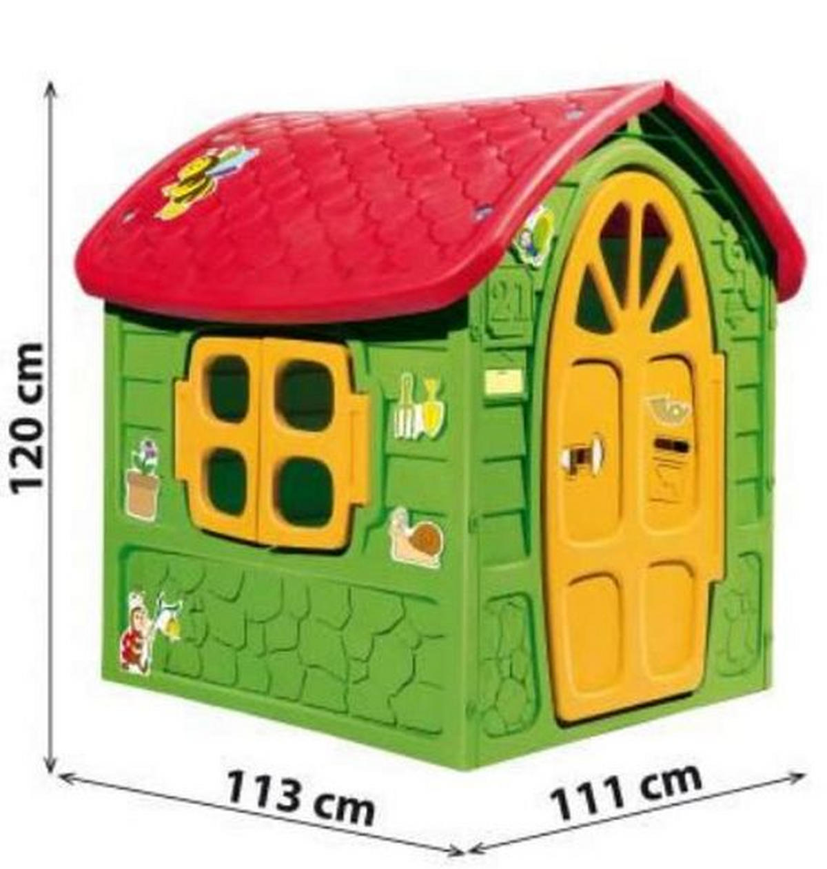 KUĆICA ZA IGRU   - višebojno, Basics, plastika (120/113/111cm)