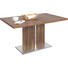 ESSTISCH Wildwalnuss furniert rechteckig Nussbaumfarben - Nussbaumfarben, KONVENTIONELL, Holz/Holzwerkstoff (160(200)/90/77cm) - Valdera