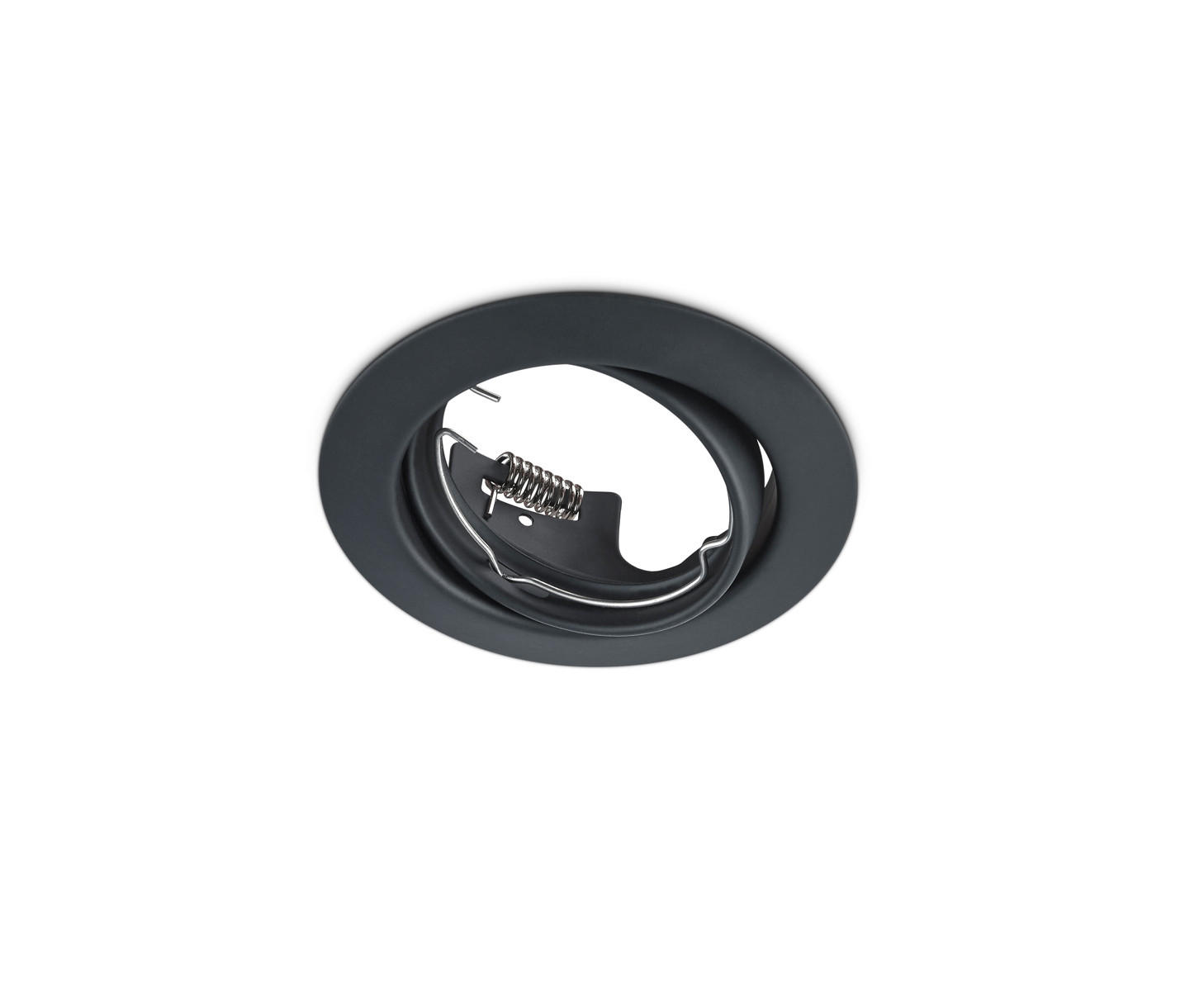 EINBAUSPOT JURA 8,3/7,0 cm - Schwarz, KONVENTIONELL, Metall (8,3/7,0cm) - Trio Leuchten