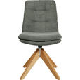 STUHL - Eichefarben/Olivgrün, Design, Holz/Textil (50/90/69cm) - Johann Jakob