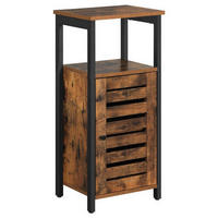 KOMMODE Braun, Schwarz  37/81/30 cm  - Schwarz/Braun, Trend, Holzwerkstoff/Metall (37/81/30cm) - Boxxx