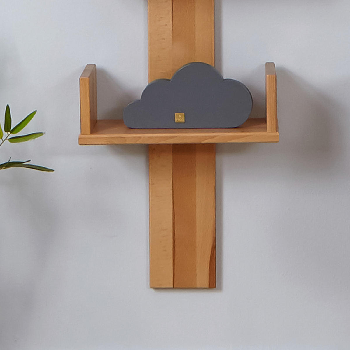 NÁSTĚNNÝ REGÁL, buk, přírodní barvy, 35/180/17 cm - přírodní barvy, Moderní, dřevo (35/180/17cm) - MID.YOU