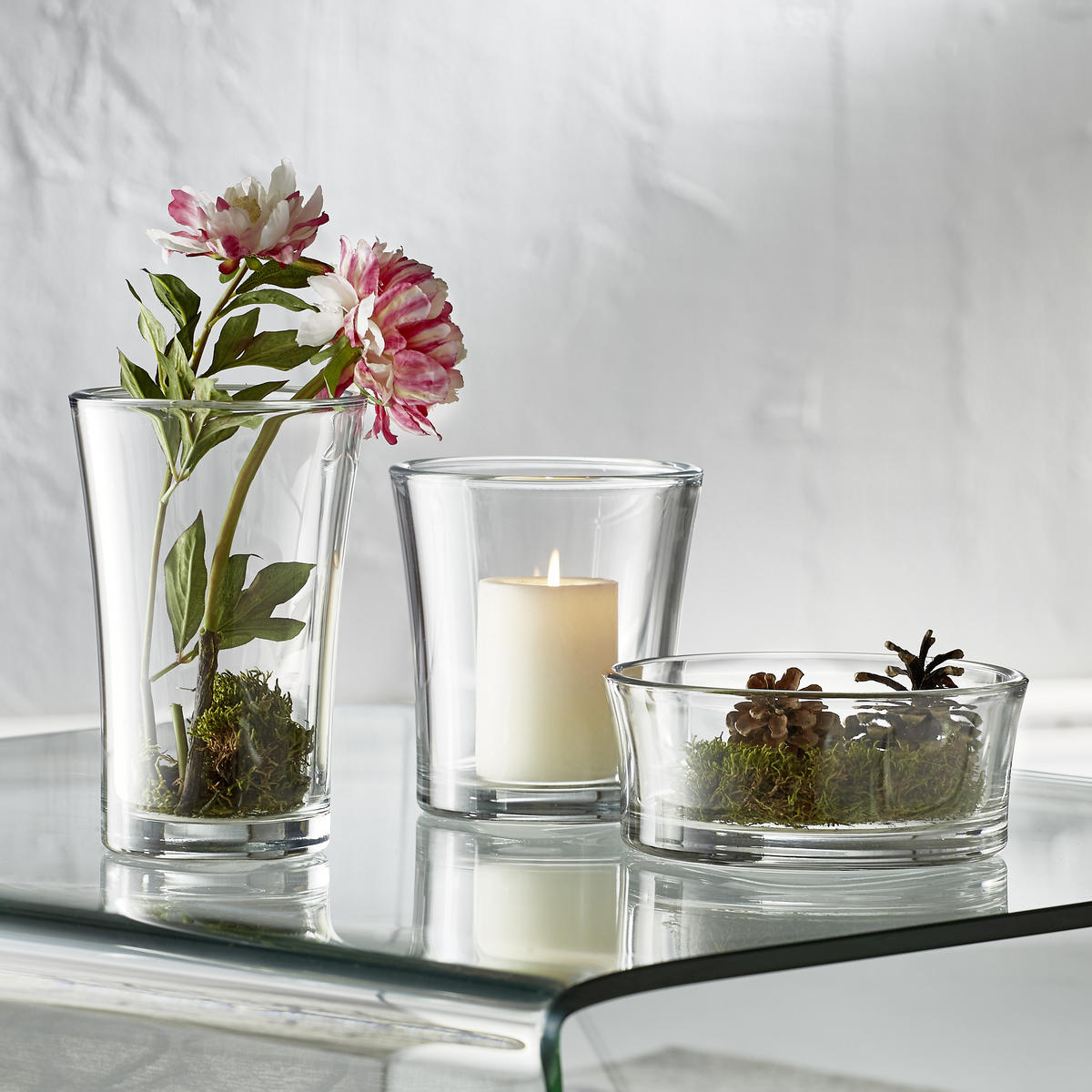VASE  - Klar, Basics, Glas (14/22cm) - Leonardo
