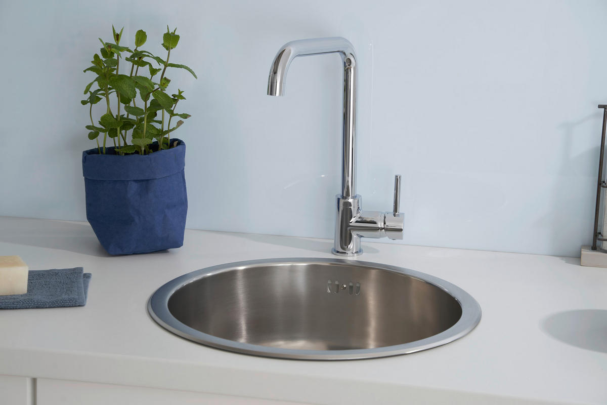 SPÜLE 1720PORTLAND446  - Edelstahlfarben, Trend, Metall (44,6/17cm) - Respekta