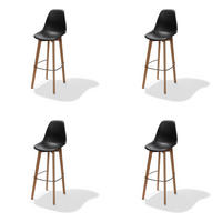 BARHOCKER-SET in Schwarz  - Schwarz, MODERN, Holz/Kunststoff (47/119/53cm) - MID.YOU